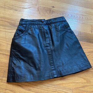 Youth Leather Skirt
